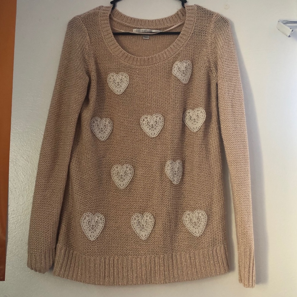 Sweater with hearts